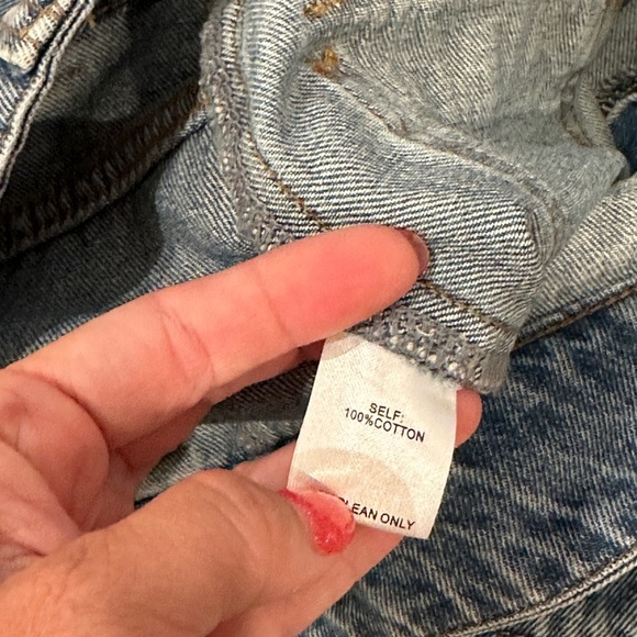 Veveret Slit Mid Rise Waist Midi Denim Jean Skirt Vintage Cargo Pocket medium - Picture 5 of 6